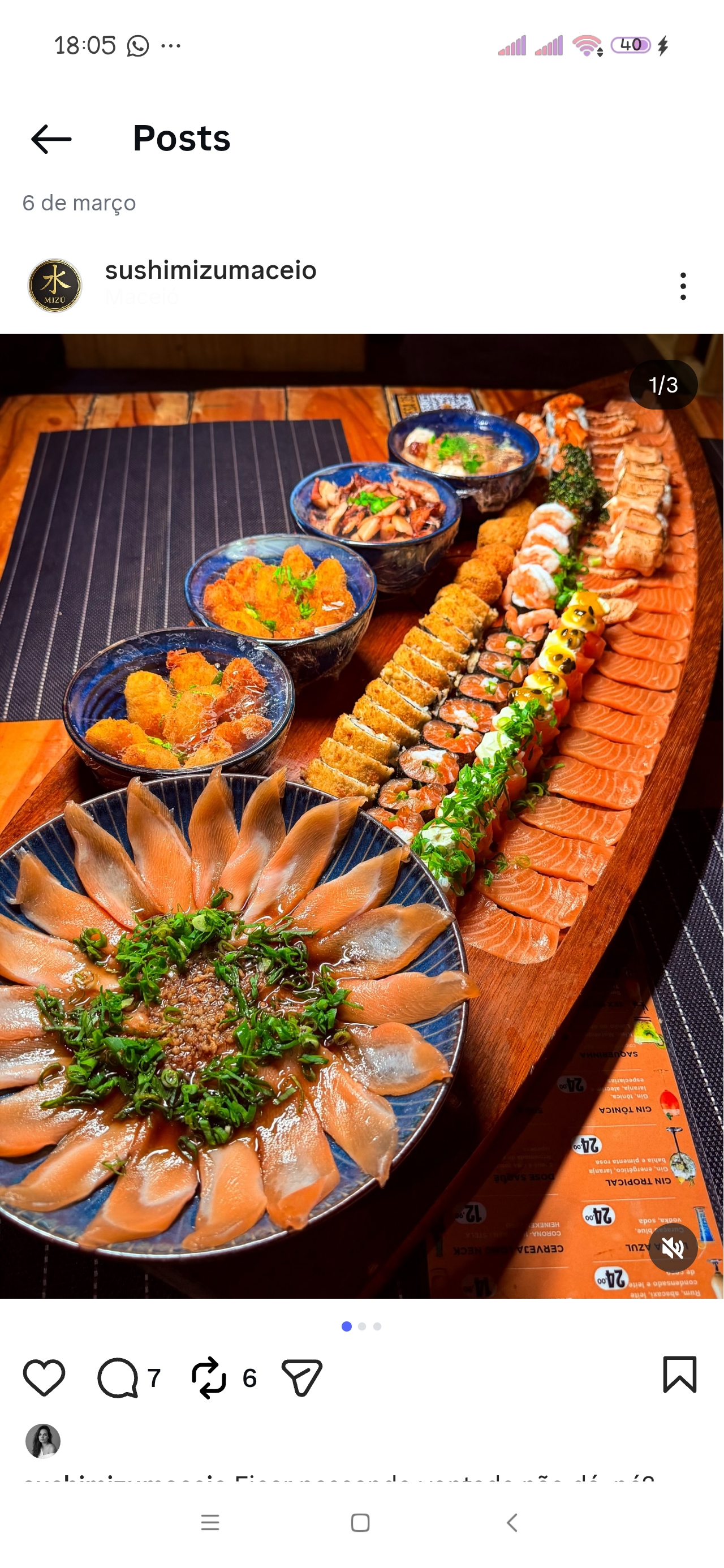 Rodízio de Sushi